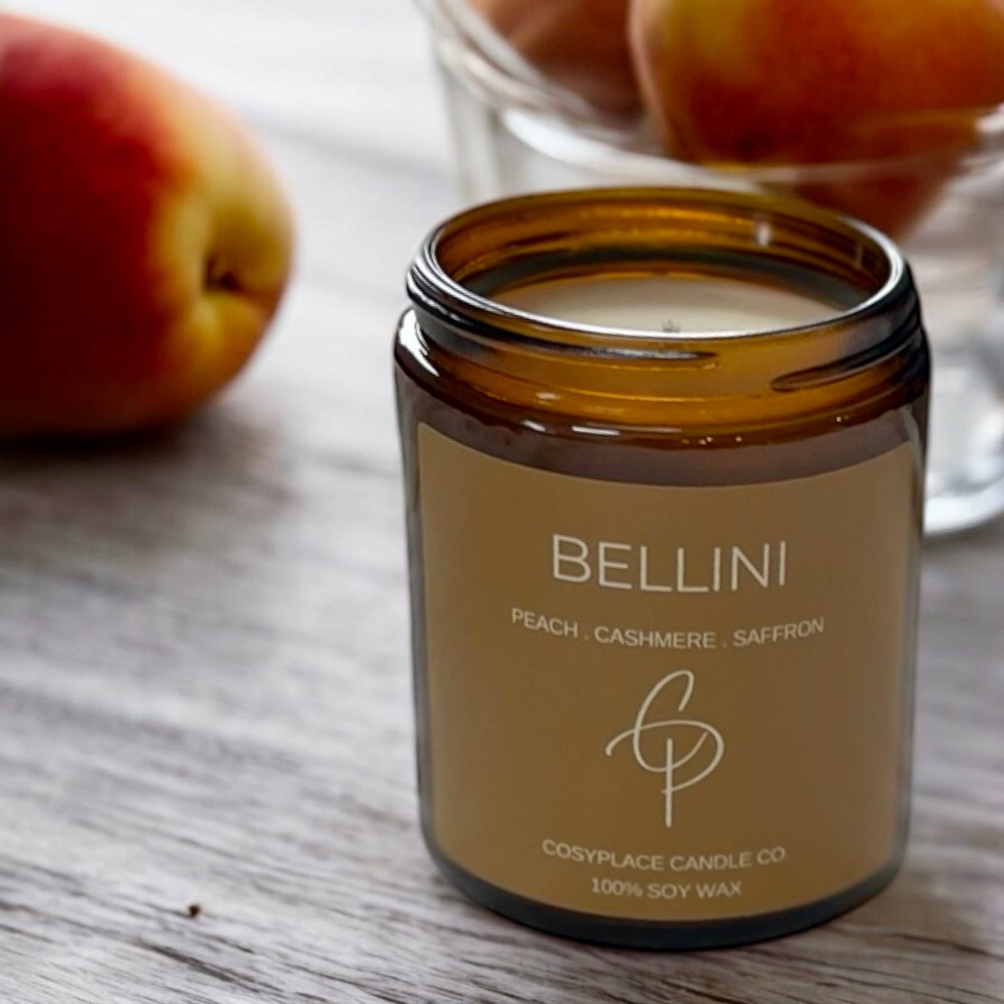 BELLINI - Peach & Saffron Phthalate Free Soy Candle
