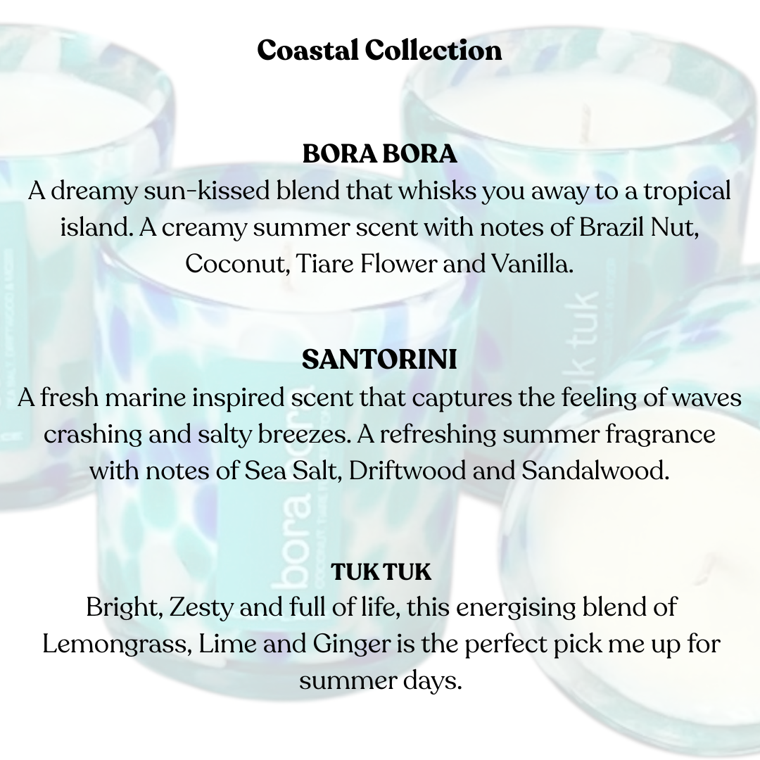 SANTORINI - Travel Inspired Sea Breeze Phthalate Free Soy Candle