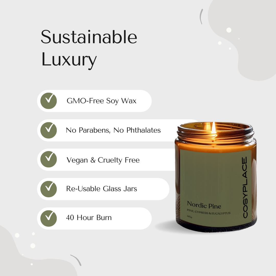 WILD FOREST - Rose, Green Leaves, Jasmine & Moss Phthalate Free Petrichor Soy Candle
