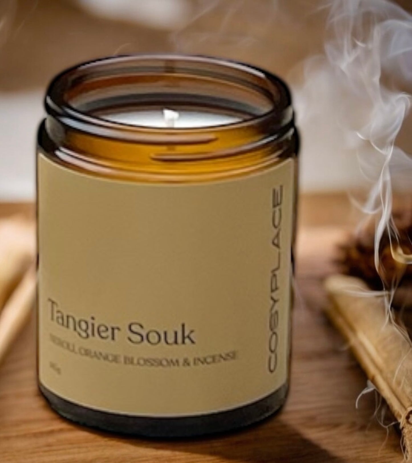 Neroli, Orange Blossom & Incense Scented Soy Wax Candle -Phthalate Free Candle