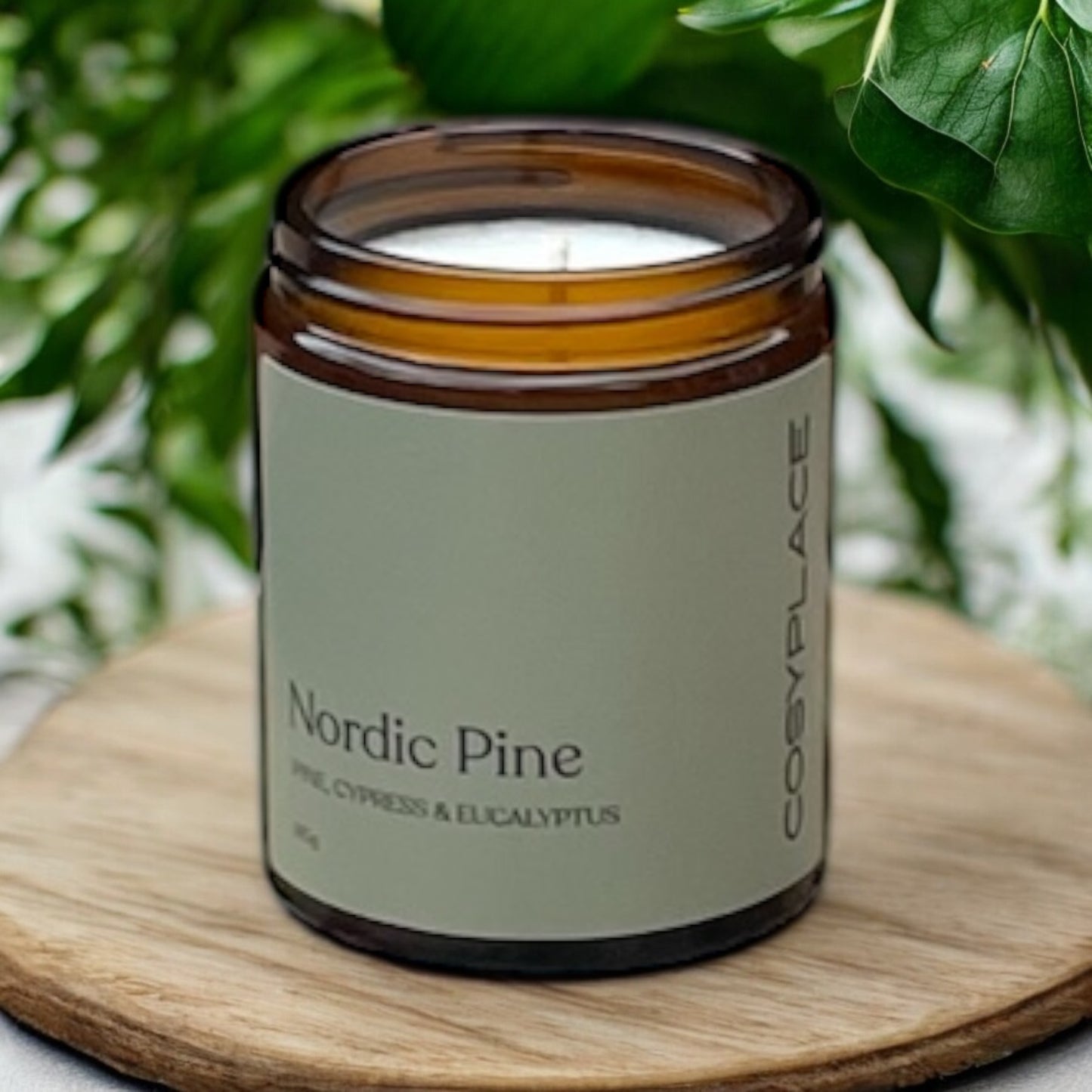 Nordic Pine, Eucalyptus & Peppermint  Scented Soy Wax Candle -Phthalate Free Candle