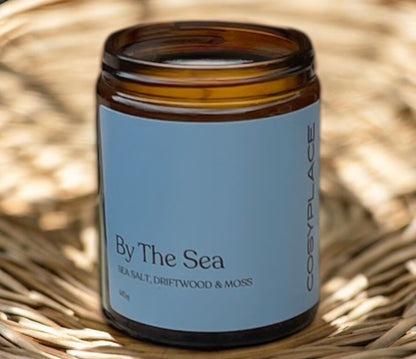 BY THE SEA - Coastal Sea Salt, Driftwood & Moss Phthalate Free Soy Candle