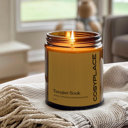 Neroli, Orange Blossom & Incense Scented Soy Wax Candle -Phthalate Free Candle